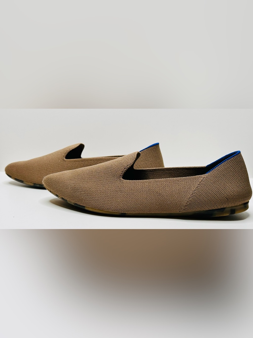 Rothy's The Almond Loafer In Portobello Brown Tan Taupe Shoe Flat - Picture 8 of 16
